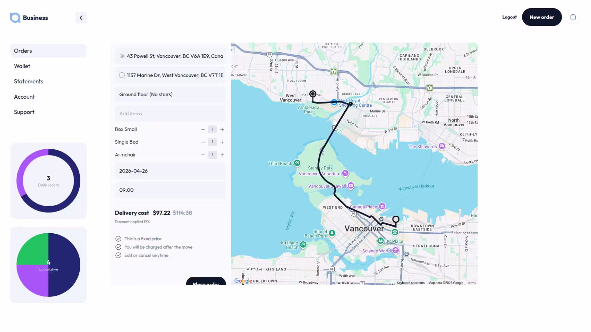 Delivery portal