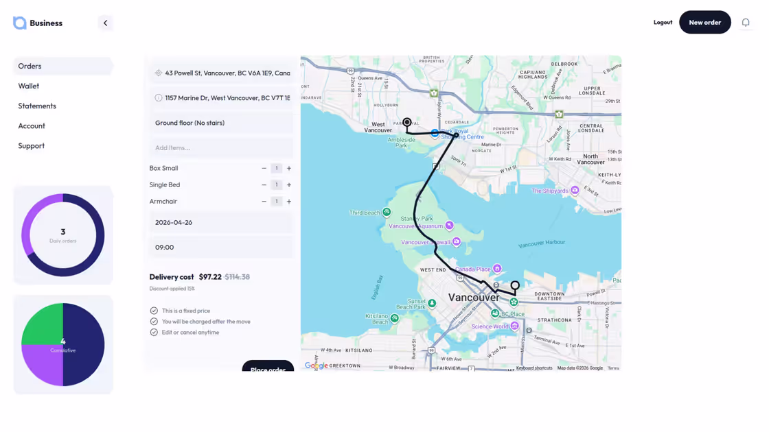 Delivery portal