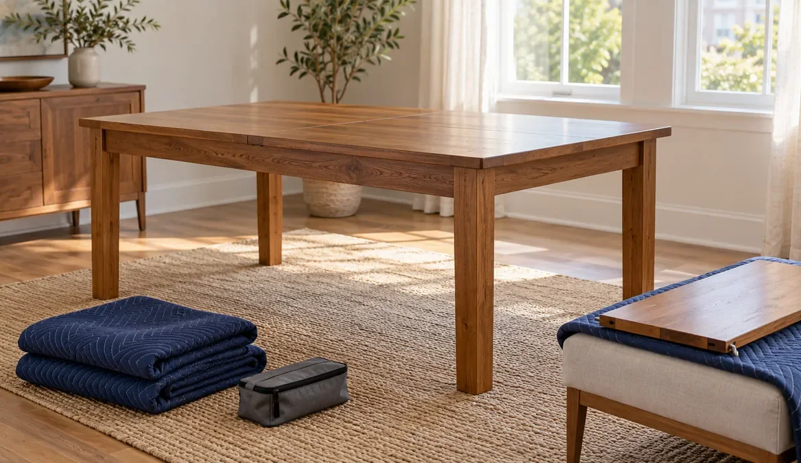 How to Move a Dining Table: Tops, Leaves and Hardware